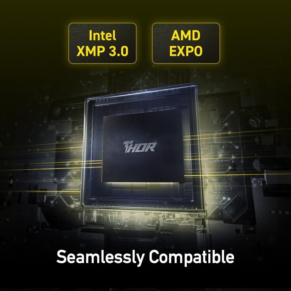 แรมพีซี LEXAR THOR OC BLACK DDR5 6000 U-DIMM 16GBX2 DUAL PACK (LD5U16G60C38LG)_6