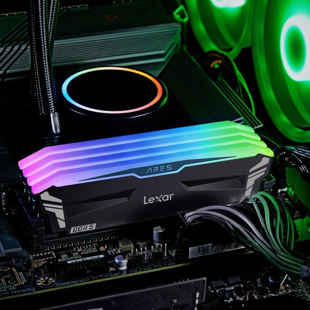 แรมพีซี LEXAR ARES RGB DDR5 6400 DESKTOP MEMORY 16GB OC+RGB (LD5EU016G-R6400GDLA)_2