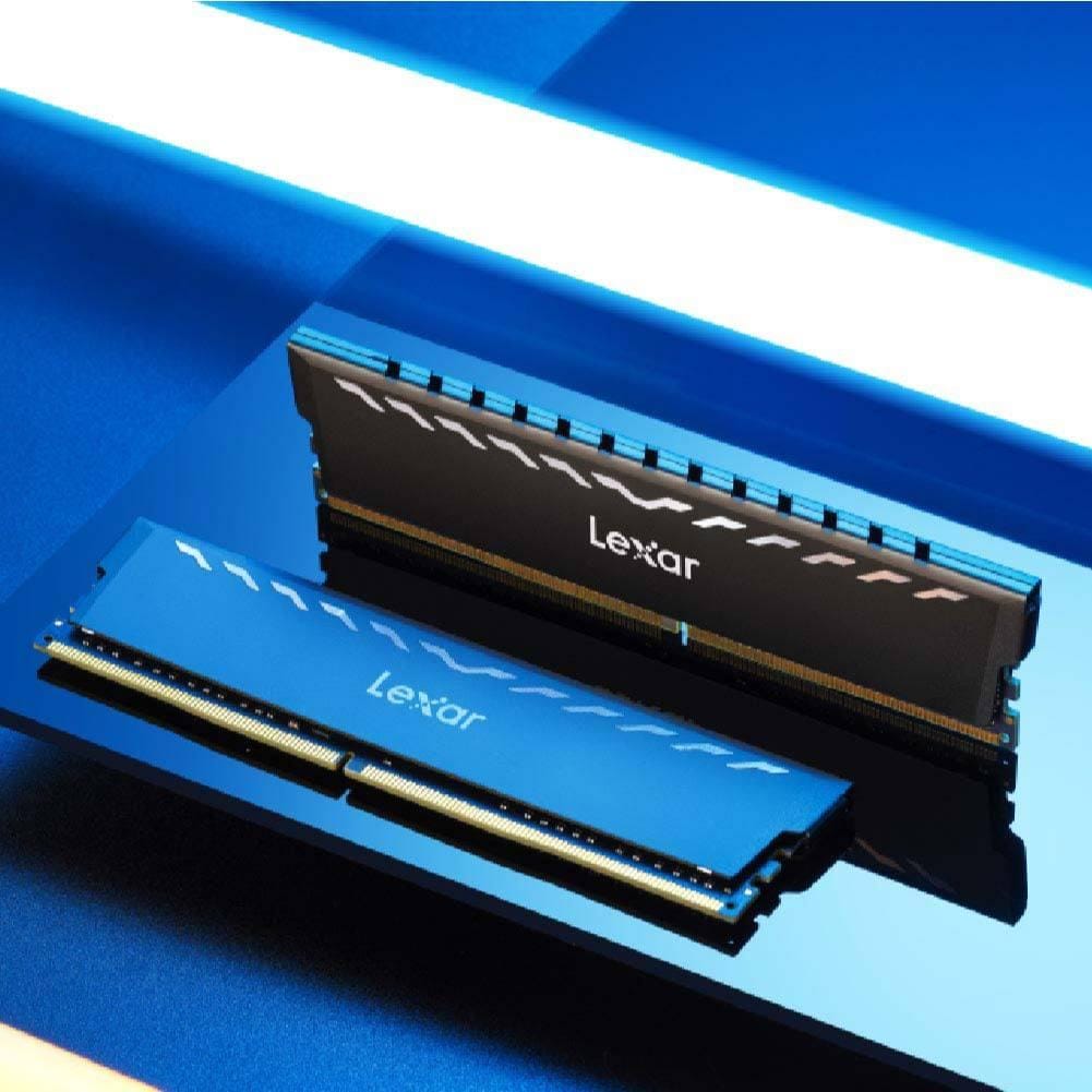 แรมพีซี LEXAR THOR 16GB KIT(8GBX2) DDR4/3200MHZ CL16 U-DIMM HEATSINK (LD4BU016G-R3200GDXG)_3