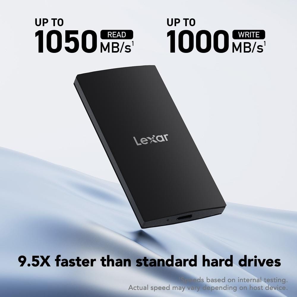 เอสเอสดีพกพา Lexar PortableSSD SL300 1TB 2 in 1 USB-C / USB-A (LSL300001T-RNBNG)_2