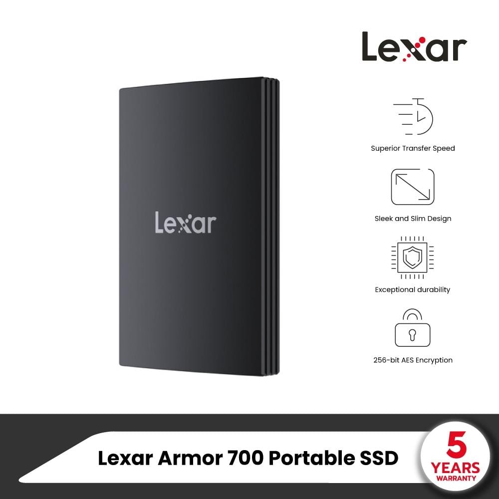 เอสเอสดีพกพา Lexar ARMOR 700 2TB USB 3.2 Gen2x2 (LAR700X002T-RNBNG)_5