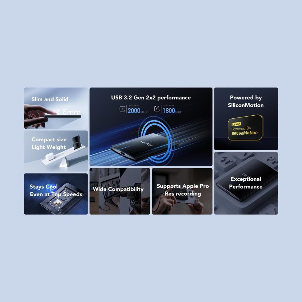เอสเอสดีพกพา Lexar PortableSSD SL500 1TB [ไม่มี Magnetic set]_2