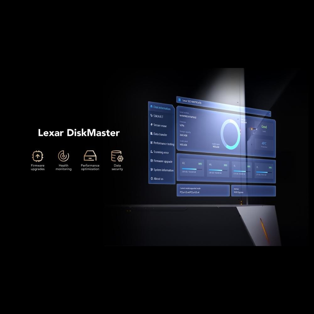 เอสเอสดี ภายใน Lexar NM1090 Pro PCIe G5x4 1TB_6