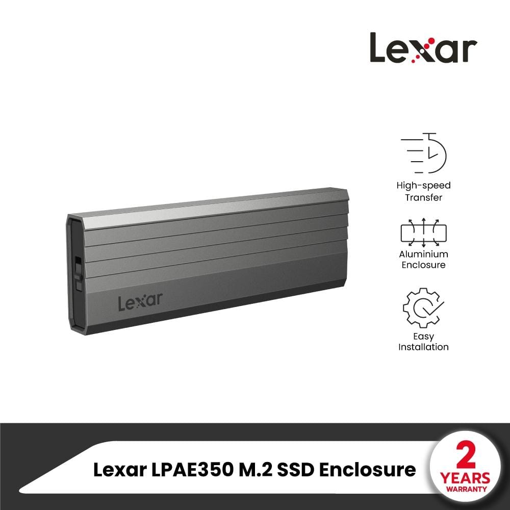 กล่องสำหรับแปลงเอสเอสดี Lexar LPAE350 M.2 SSD Enclosure (LPAE350-RNGNG)_6