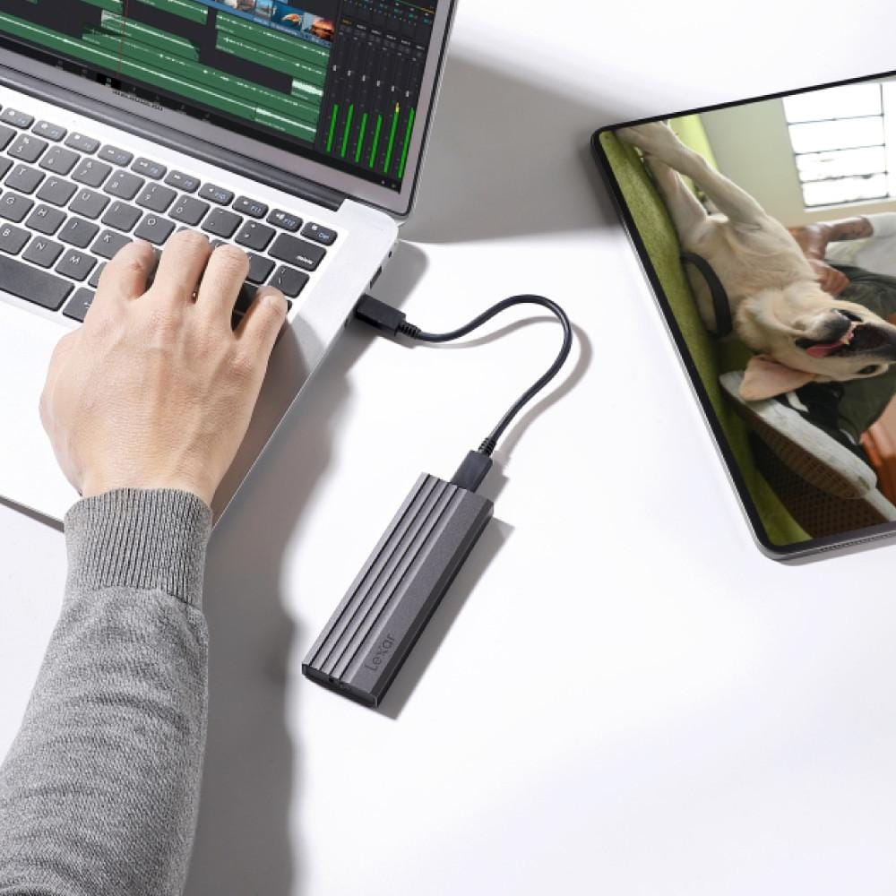 กล่องสำหรับแปลงเอสเอสดี Lexar LPAE350 M.2 SSD Enclosure (LPAE350-RNGNG)_2