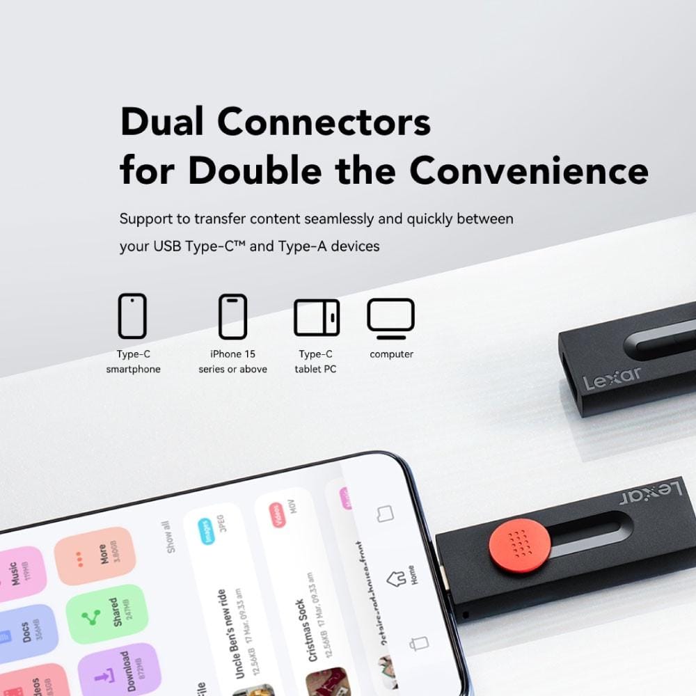 แฟลชไดรฟ์ Lexar JumpDrive Dual Drive D300 32GB USB 3.2 Gen 1 Type-C_4