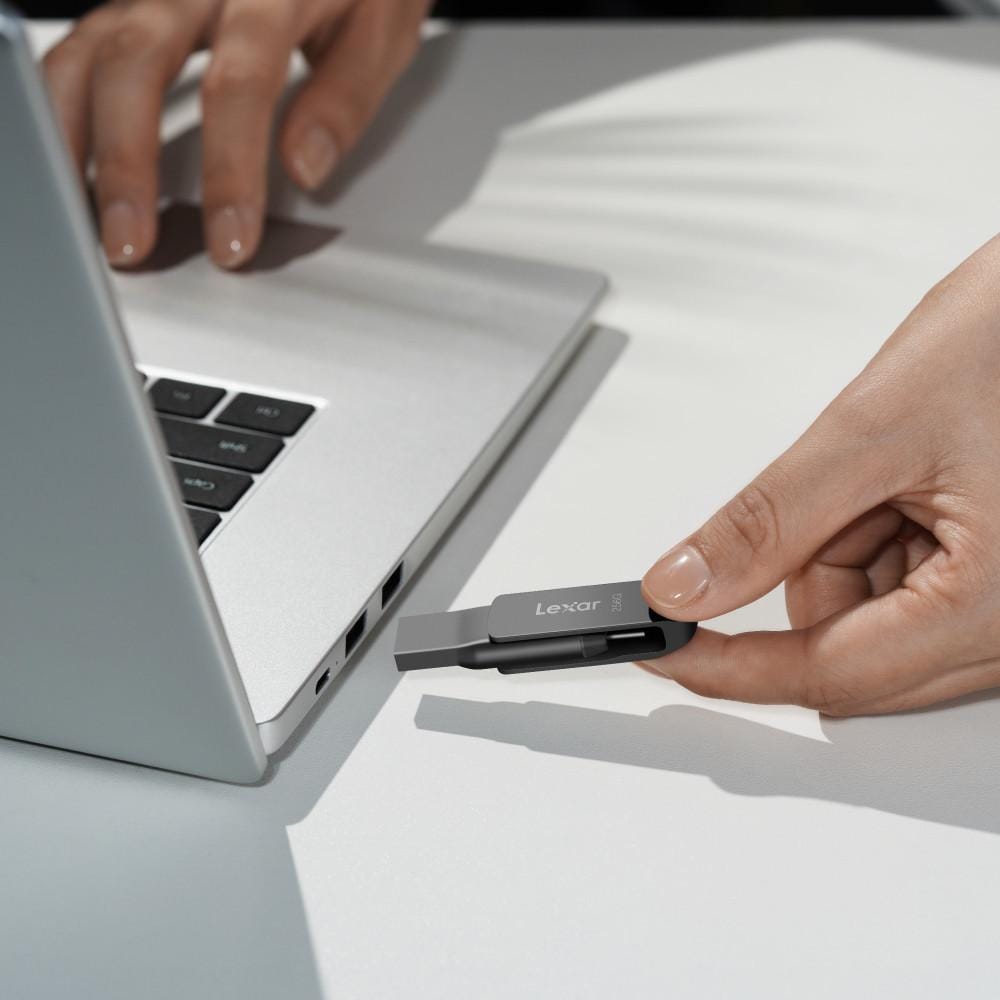 แฟลชไดรฟ์ Lexar D400 128GB Dual USB Type-C/A USB 3.1 2-in-1_3