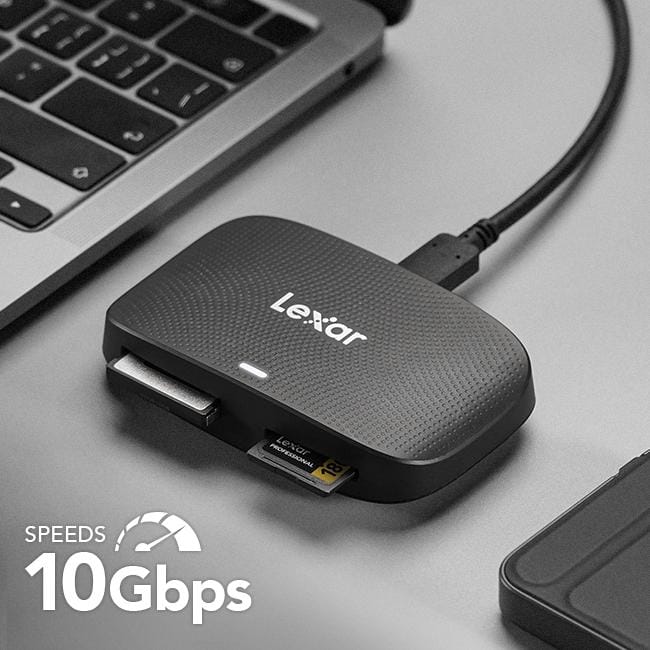 การ์ดรีดเดอร์ Lexar Dual-Slot CFexpress TypeB, SD Card, USB3.2 Gen2 USH-I, UHS-II_2