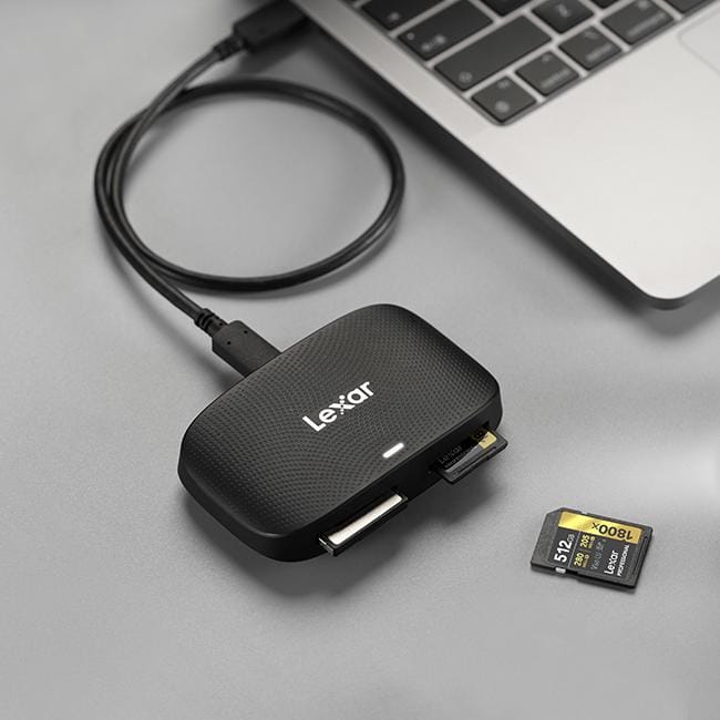 การ์ดรีดเดอร์ Lexar Dual-Slot CFexpress TypeB, SD Card, USB3.2 Gen2 USH-I, UHS-II_6