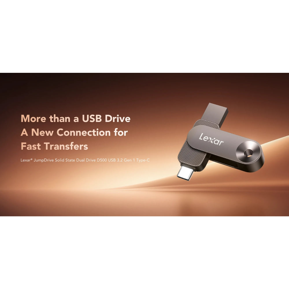 แฟลชไดรฟ์ LEXAR D500 128GB USB 3.2 GEN 1 DUAL USB TYPE-C/A 2-IN-1_2