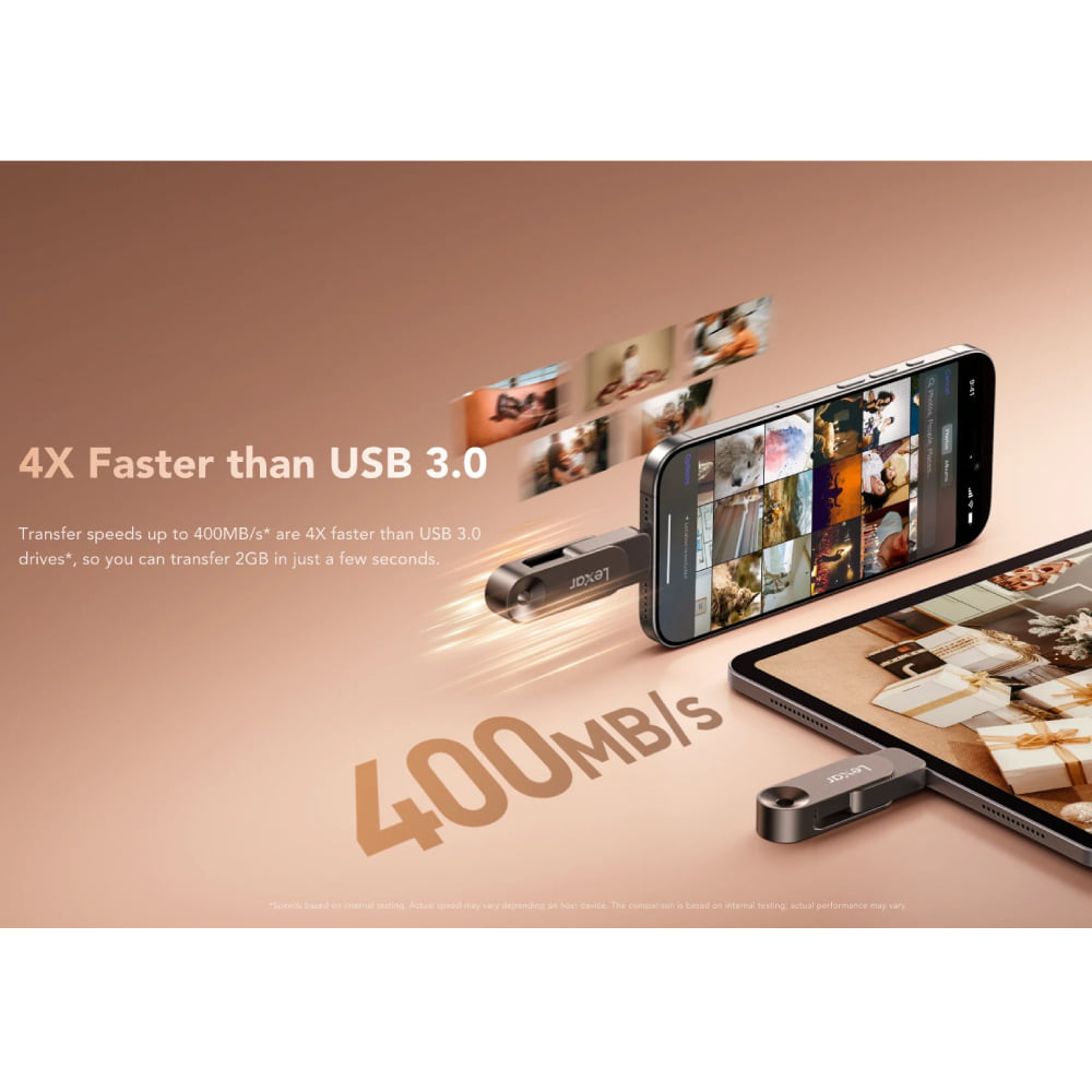 แฟลชไดรฟ์ LEXAR D500 128GB USB 3.2 GEN 1 DUAL USB TYPE-C/A 2-IN-1_5