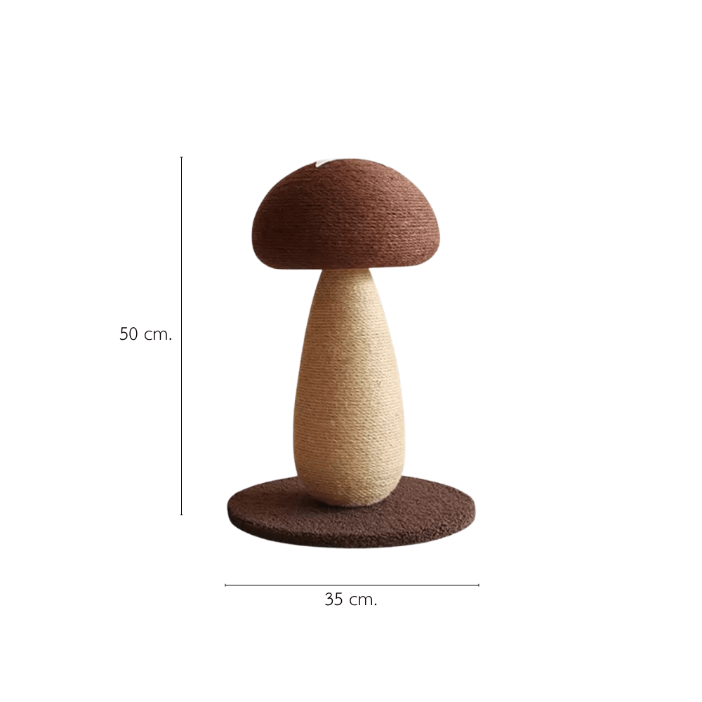 ที่ลับเล็บแมว PETELLE รุ่น MUSHROOM SCRATCHER ไซส์ M สีน้ำตาล