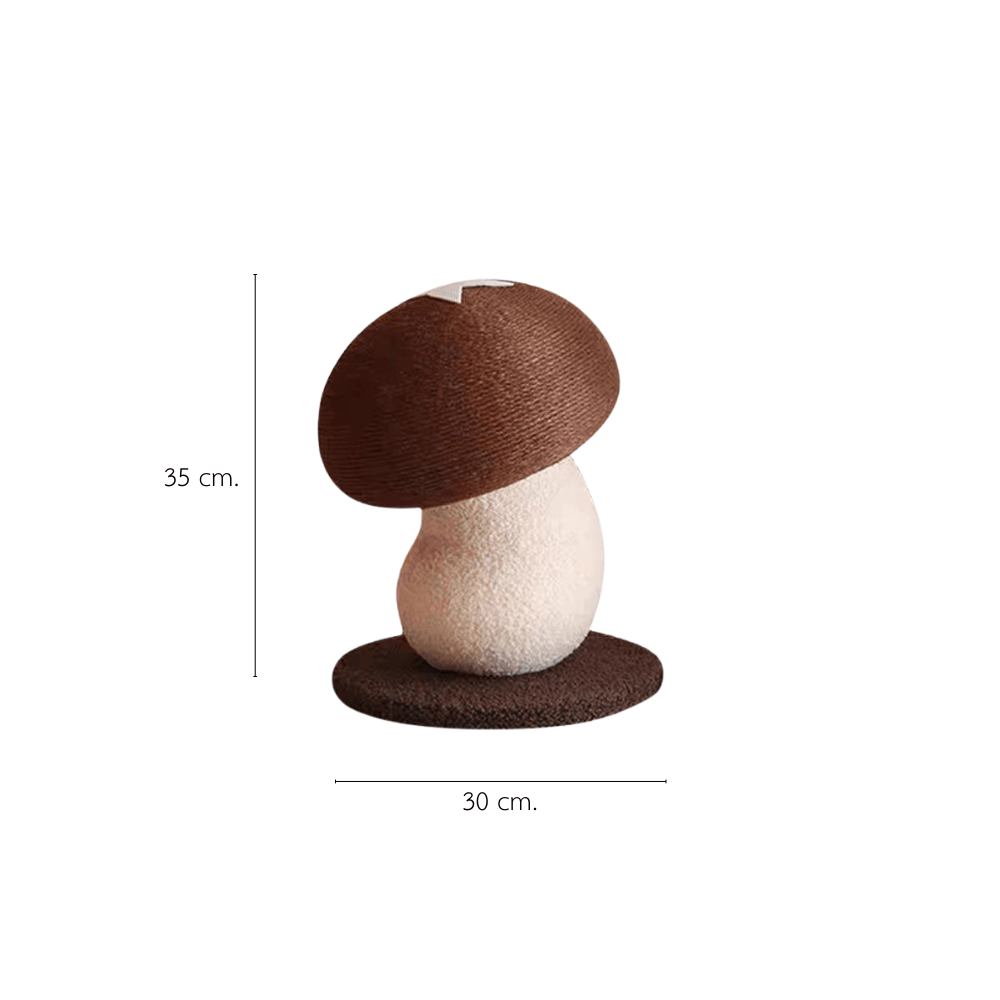 ที่ลับเล็บแมว PETELLE รุ่น MUSHROOM SCRATCHER ไซส์ S สีน้ำตาล_0