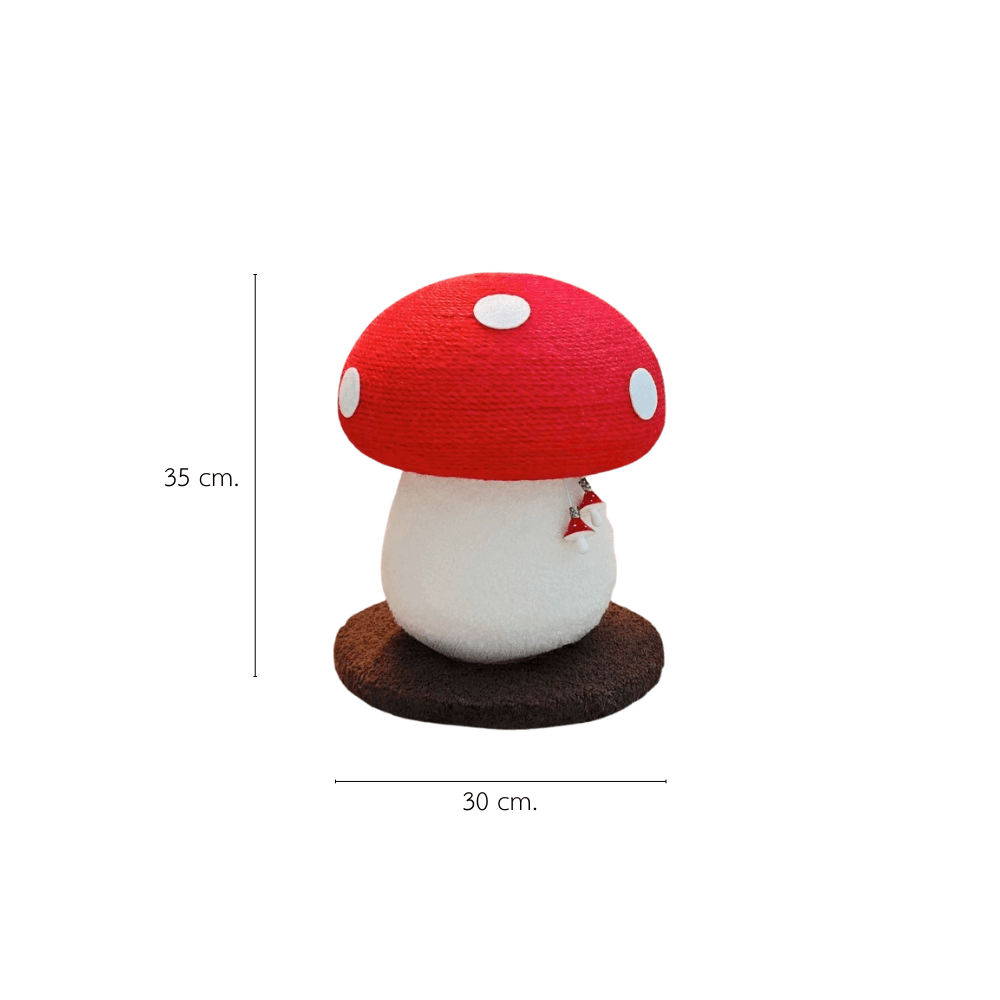 ที่ลับเล็บแมว PETELLE รุ่น MUSHROOM SCRATCHER ไซส์ S สีแดง