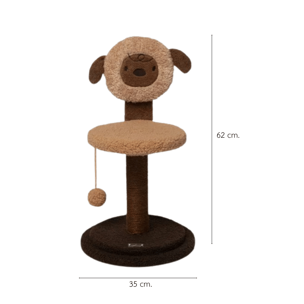 ที่ลับเล็บแมว PETELLE รุ่น SPIN SCRATCH POST สีน้ำตาล (BUDDY SPIN)