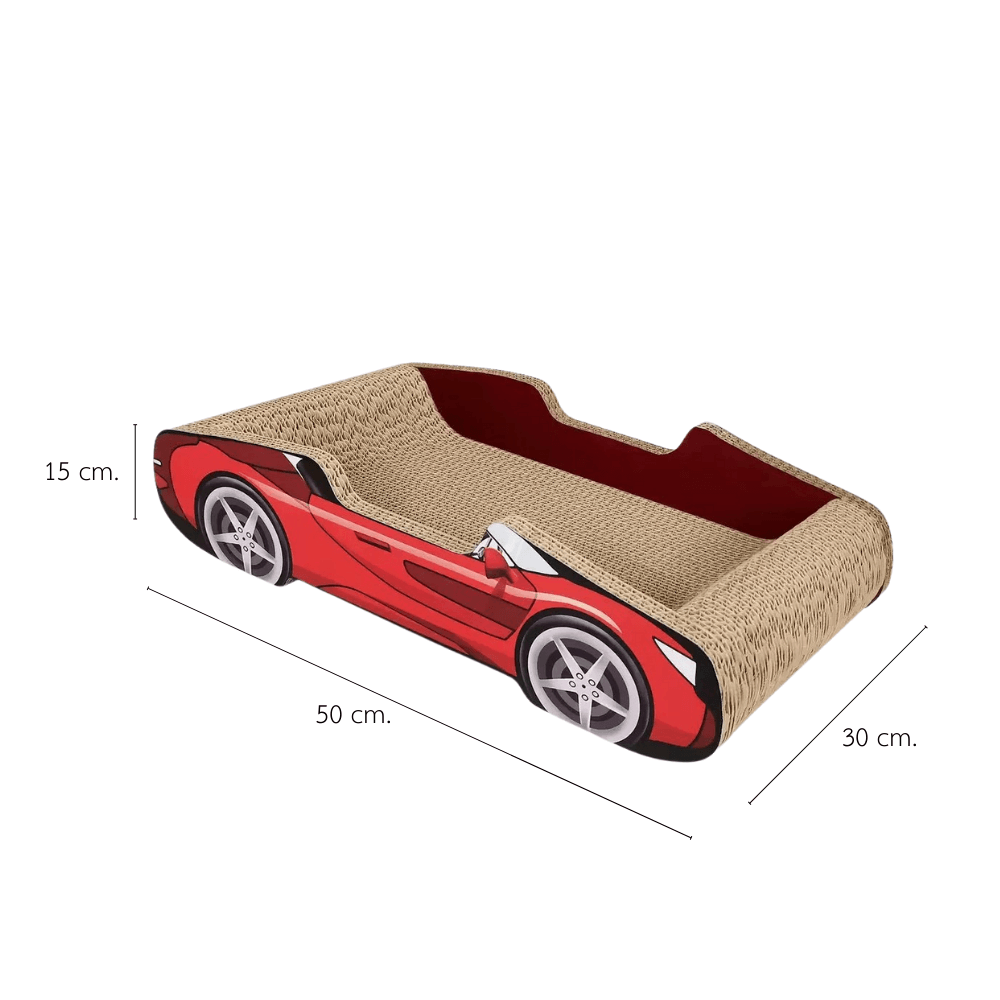 ที่ลับเล็บแมว PETELLE รุ่น CAT SPORTSCAR ทรงรถซูเปอร์คาร์ สีแดง