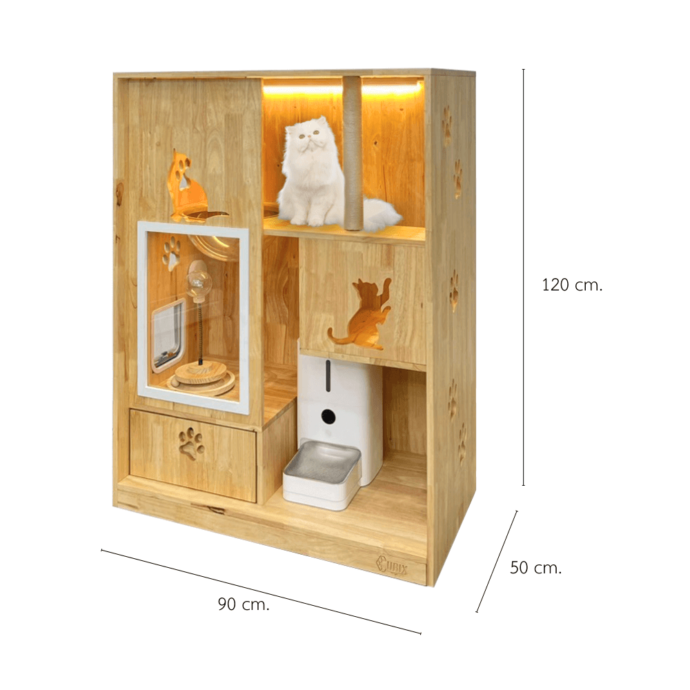 บ้านแมว PETELLE ไซส์ M ขนาด 90X50X120 ซม.