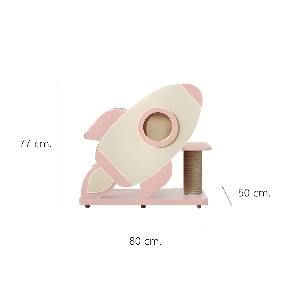 คอนโดแมว PETELE รุ่น ROCKET CAT CLIMBING FRAME SIZE S สีชมพู