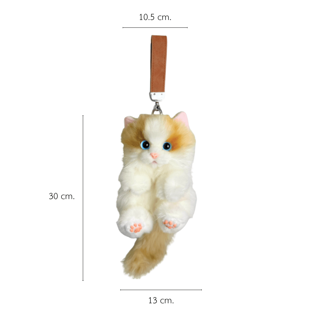 พวงกุญแจแมวขนนุ่ม PETELE รุ่น TYPE 02 VANILLA HONEY
