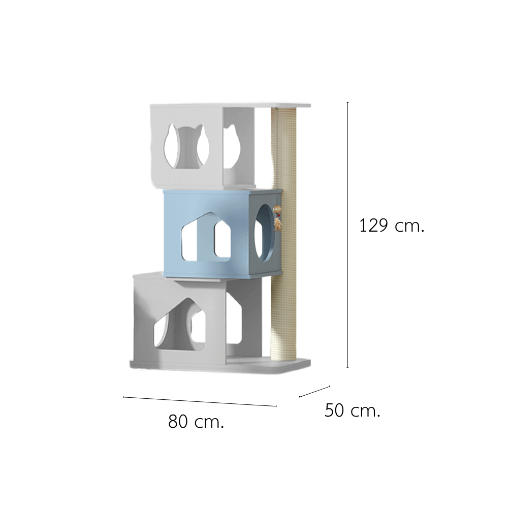 คอนโดแมว PETELE รุ่น STACKED NEST CAT CLIMBING FRAME SIZE M