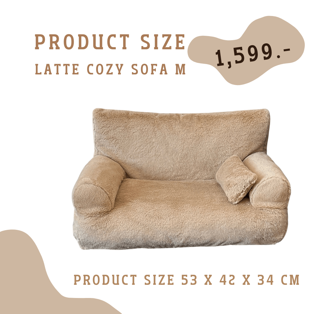 โซฟาสัตว์เลี้ยง PETELE รุ่น COZY PET SOFA ไซส์ M สีครีมอ่อน