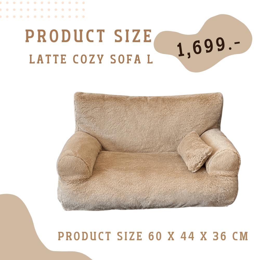 โซฟาสัตว์เลี้ยง PETELE รุ่น COZY PET SOFA ไซส์ L สีครีมอ่อน