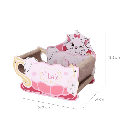 ที่ลับเล็บแมว PETELLE MARIE CAT COLLECTION เลาจน์แมวลายมารี ถ้วยกาแฟ