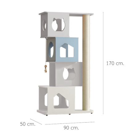 คอนโดแมว PETELE รุ่น STACKED NEST CAT CLIMBING FRAME SIZE L