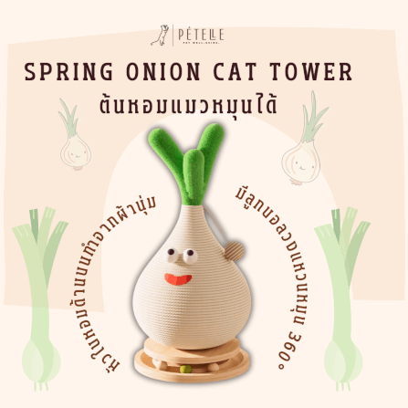 ที่ลับเล็บแมว PETELLE รุ่น SPRING ONION CAT TOWER_1