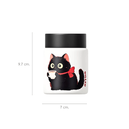 แก้วเก็บอุณหภูมิ PETELE รุ่น T-095 ขนาด 150 มล. สี ESPRESSO CAT_1