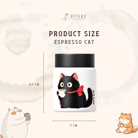 แก้วเก็บอุณหภูมิ PETELE รุ่น T-095 ขนาด 150 มล. สี ESPRESSO CAT_2