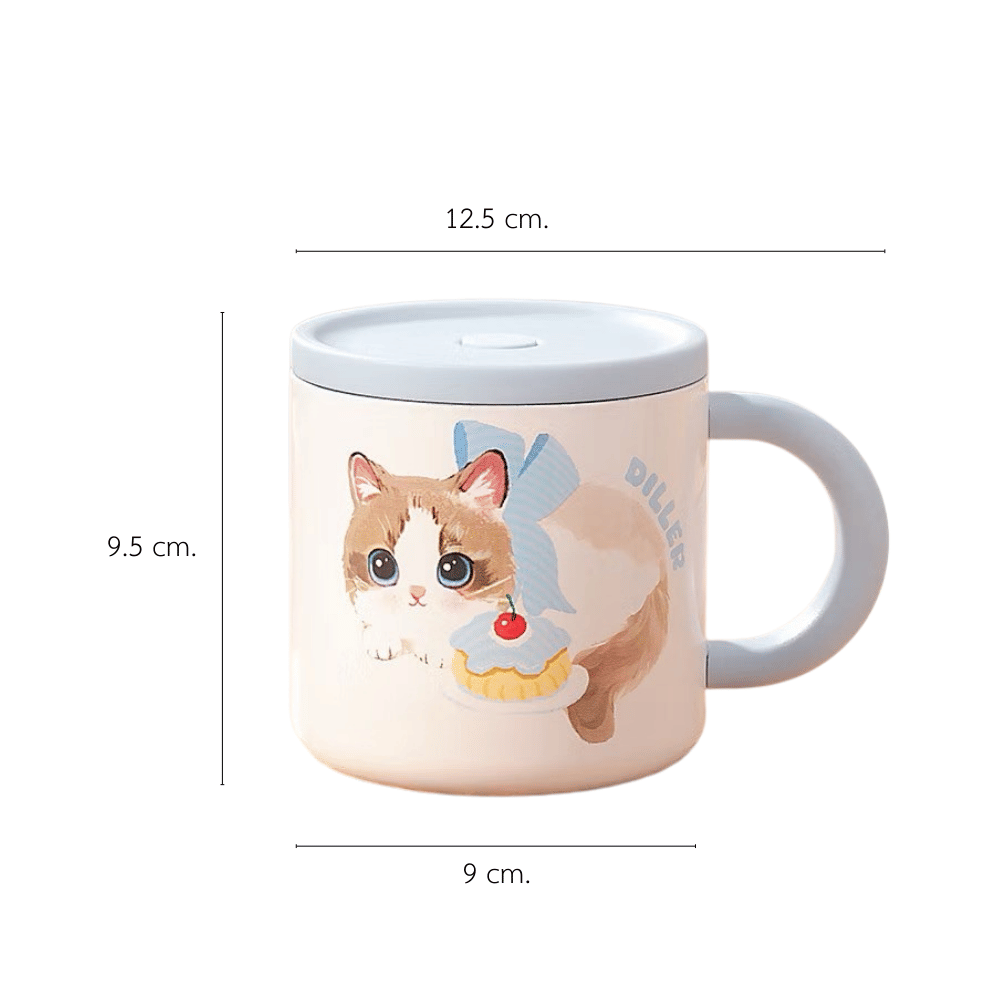 แก้วเก็บอุณหภูมิ PETELE รุ่น DILLER COZY MUG ขนาด 300 มล.,สีฟ้า BLUEBERRY CREAM