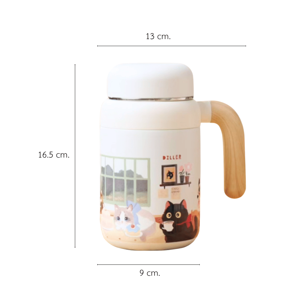 แก้วเก็บอุณหภูมิ พร้อมหูจับ PETELE รุ่น DILLER HANDLE TUMBLER ขนาด 480 มล.