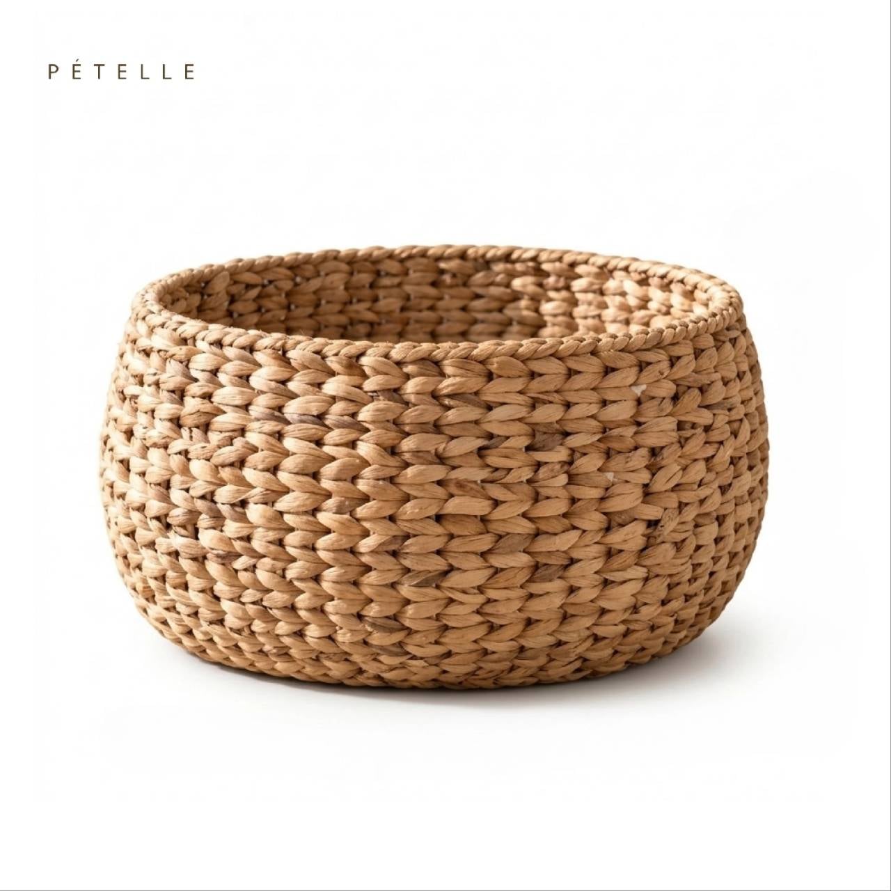 ตะกร้านอนแมว PETELLE COZY WOVEN BASKET สีธรรมชาติ_0