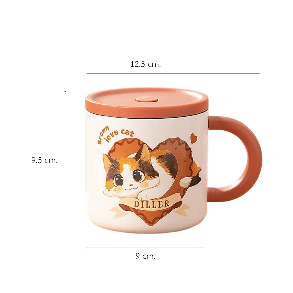 แก้วเก็บอุณหภูมิ PETELE รุ่น DILLER COZY MUG ขนาด 300 มล.,สีส้ม HONEY TOAST_1