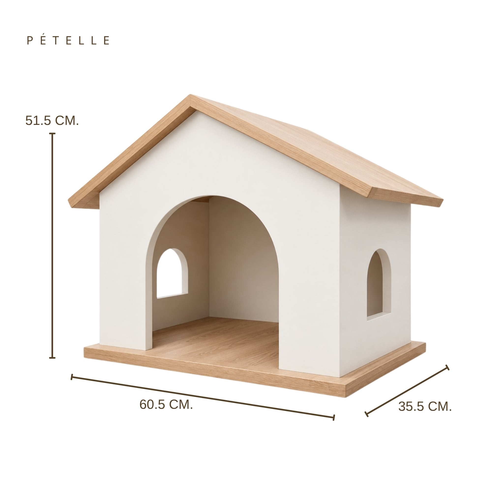 บ้านแมวตั้งพื้น PÉTELLE รุ่น NEST POD – SOFT ARCH EDITION_3