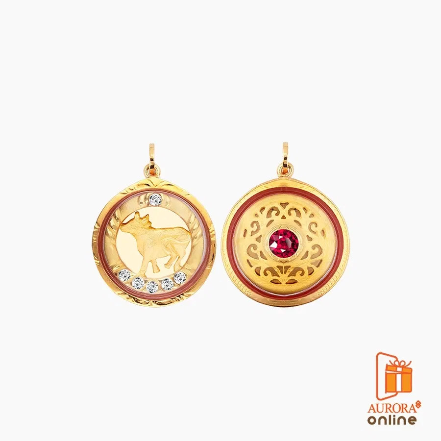 จี้นักษัตร ปีฉลู AURORA DESIGN ทองคำแท้ 75%_1