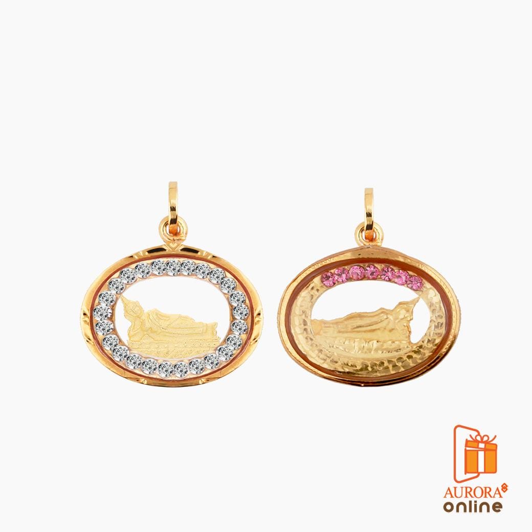จี้พระประจำวันอังคาร AURORA DESIGN ประดับพลอย RS ทองคำแท้ 75%_4