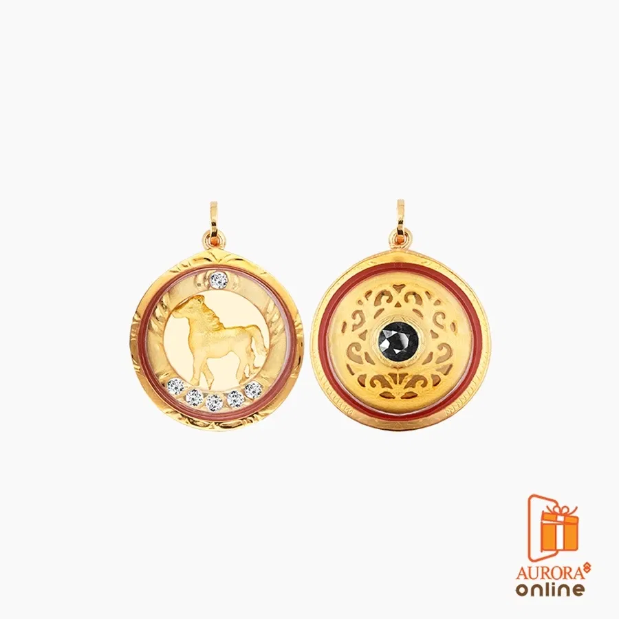จี้นักษัตร ปีมะเมีย AURORA DESIGN ทองคำแท้ 75%_1