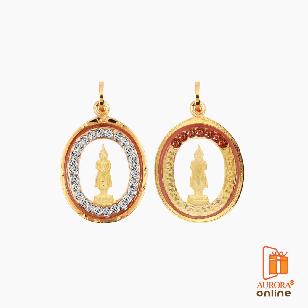 จี้พระประจำวันอาทิตย์ AURORA DESIGN ประดับพลอย RS ทองคำแท้ 75%_4