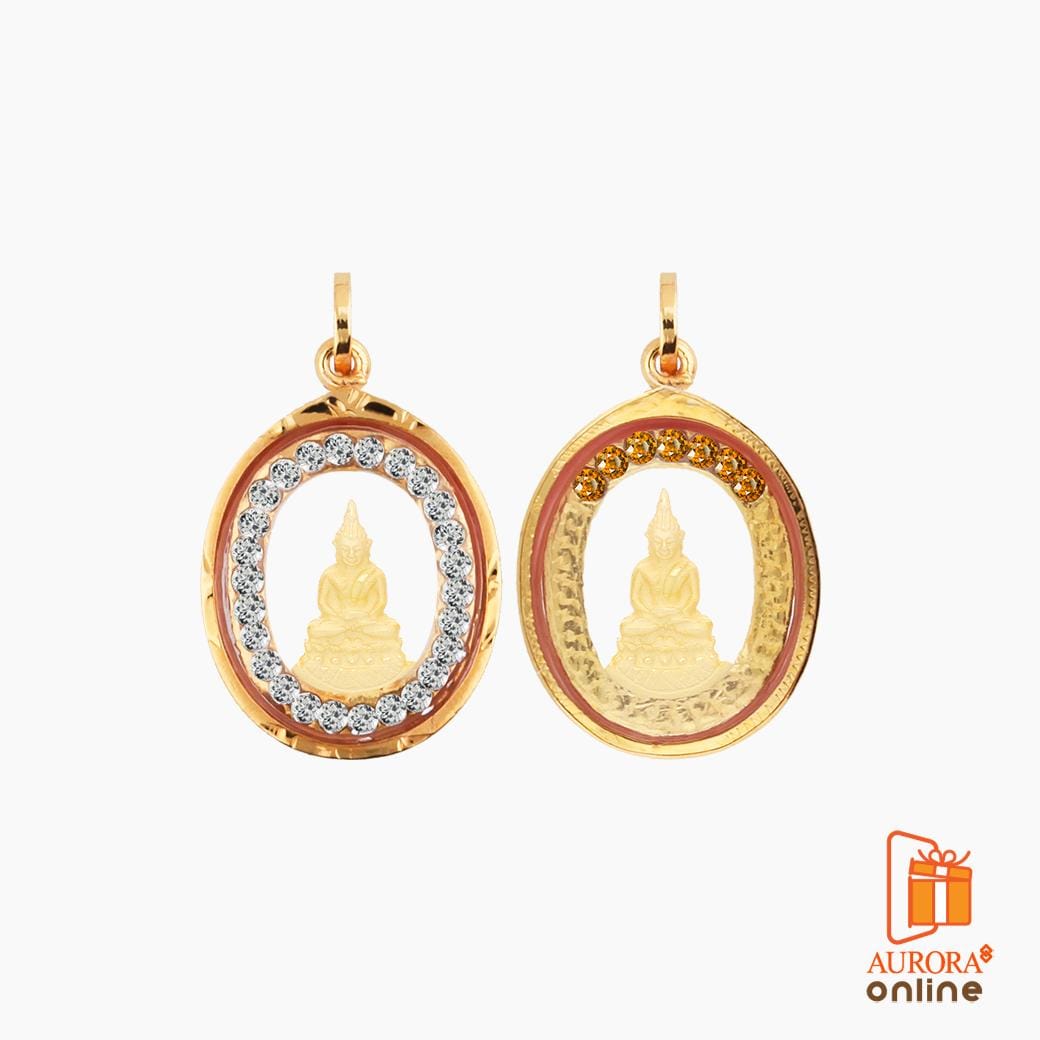จี้พระประจำวันพฤหัสบดี AURORA DESIGN ประดับพลอย RS ทองคำแท้ 75%_4