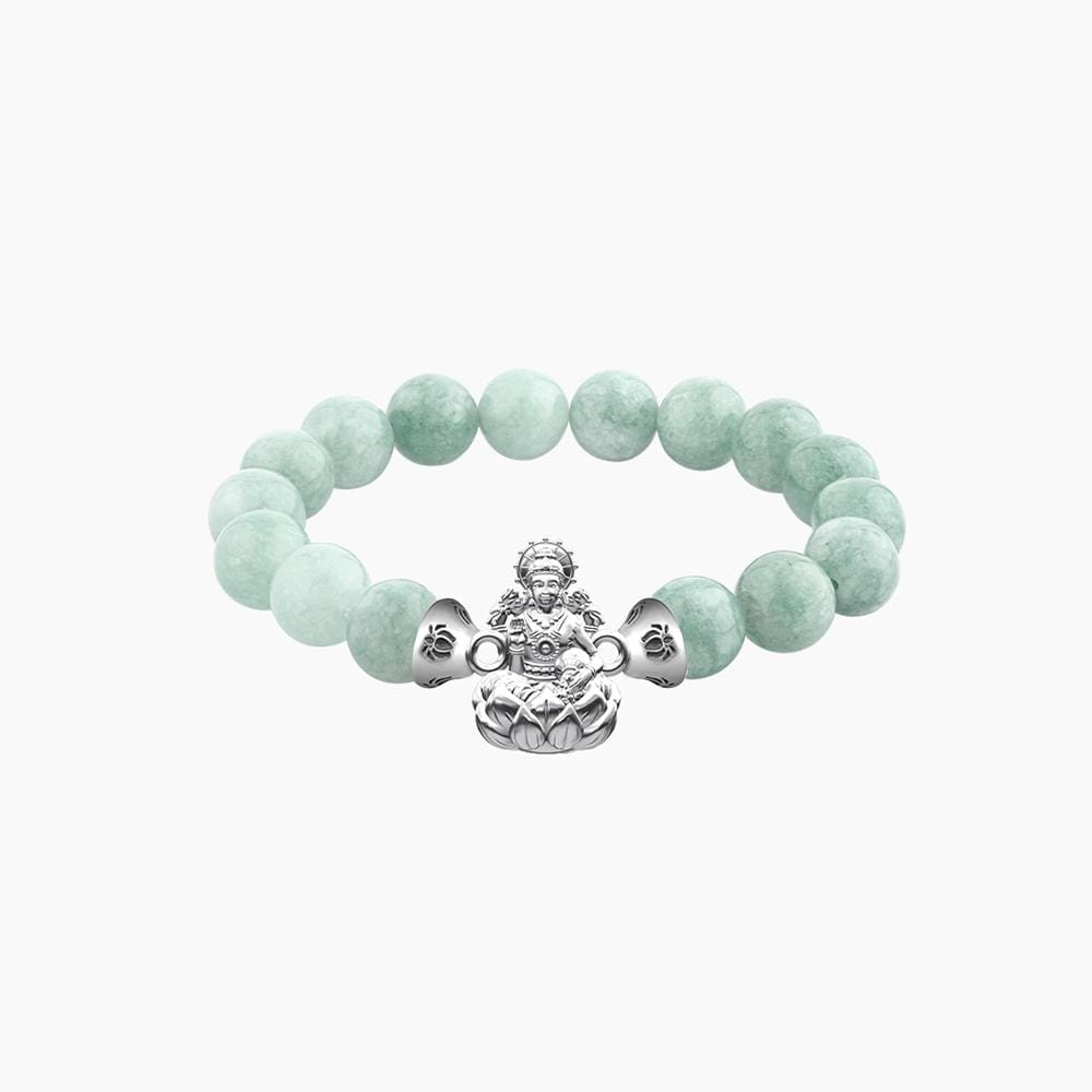 สร้อยข้อมือพระแม่ลักษมี AURORA DESIGN หินสีเขียวหยก_1