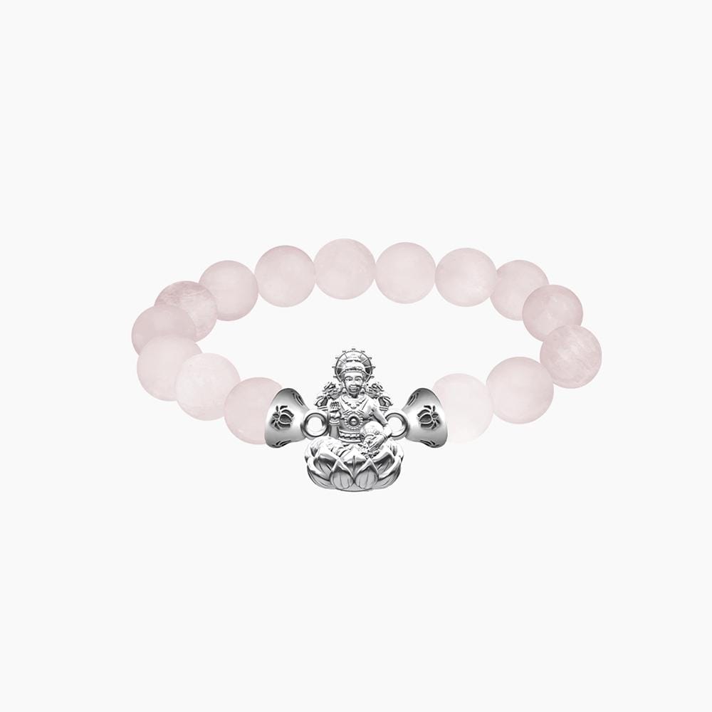 สร้อยข้อมือพระแม่ลักษมี AURORA DESIGN หินสีชมพูโรสครอสต์_0