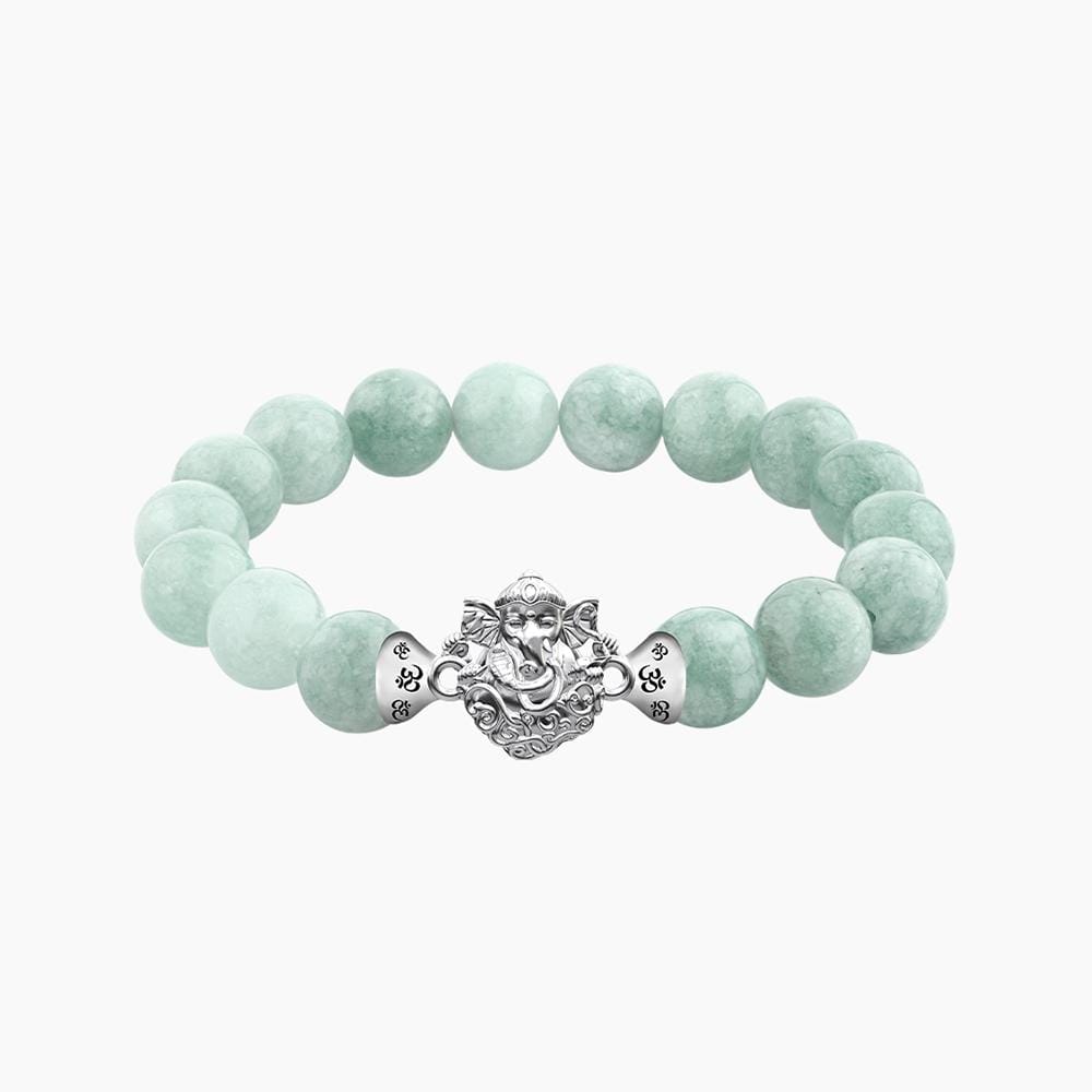 สร้อยข้อมือพระพิฆเนศ AURORA DESIGN หินสีเขียวหยก_1