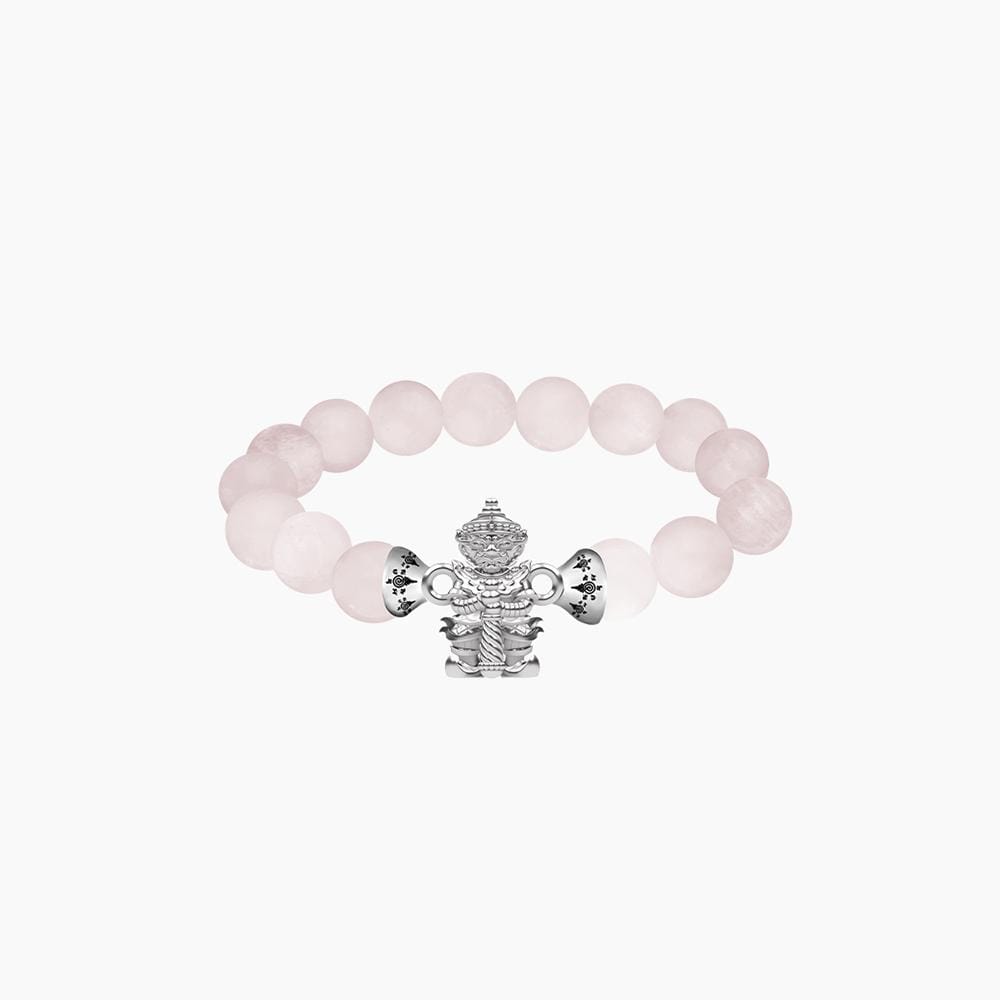 สร้อยข้อมือท้าวเวสสุวรรณ AURORA DESIGN หินมงคลสีชมพูโรสครอสต์_0