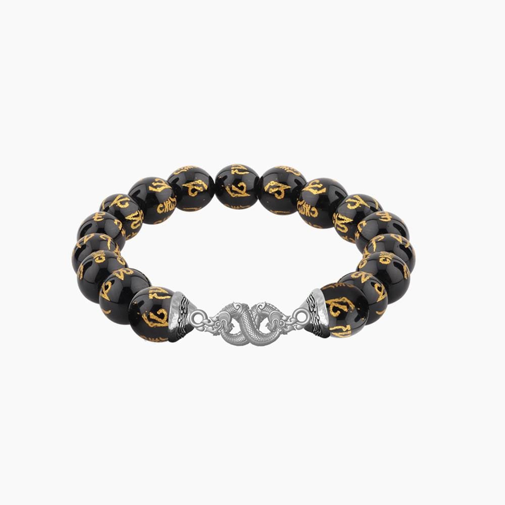 สร้อยข้อมือพญานาค AURORA DESIGN หินมงคลสีดำลาย_1