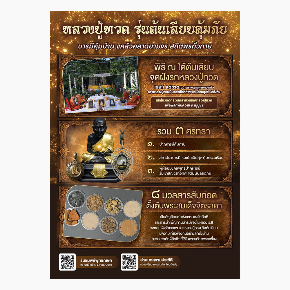 ชุดบูชาหลวงปู่ทวด AURORA DESIGN พุทธาภิเษกวัดต้นเลียบ รุ่นต้นเลียบคุ้มภัย_5