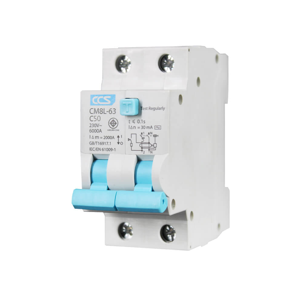 เบรกเกอร์กันไฟดูด 50 แอมป์ 2 โพล CCS รุ่น CM8L-63_2