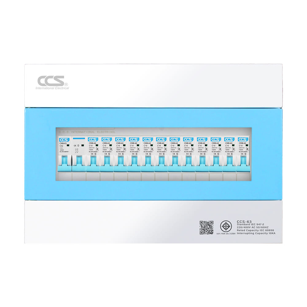 ตู้คอนซูมเมอร์ยูนิต ครบชุด 12 ช่อง 32 แอมป์ CCS รุ่น CCU6-12+12_0
