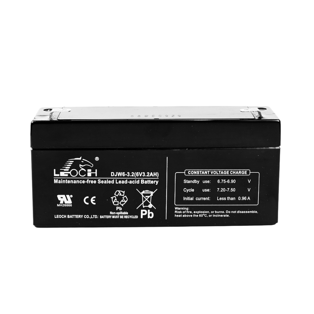 แบตเตอรี่แห้ง  LEOCH DJW6-3.2 (6V3.2AH) สำหรับไฟฉุกเฉิน_4